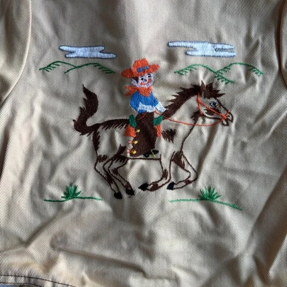 Vintage Kid’s 70's Cowboy Western Jacket & Bandana Print Button Down- 3T - Picture 6 of 10